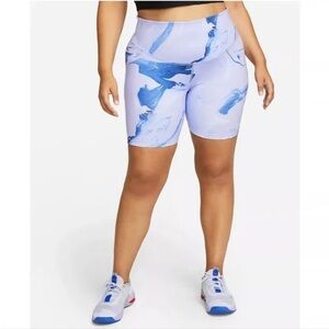 NIKE One Aurora 7" Marbled Shorts Womens Plus Size